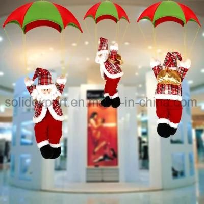 Father Christmas Skydiving Christmas Decoration for Shopping Mall Home Kindergarten