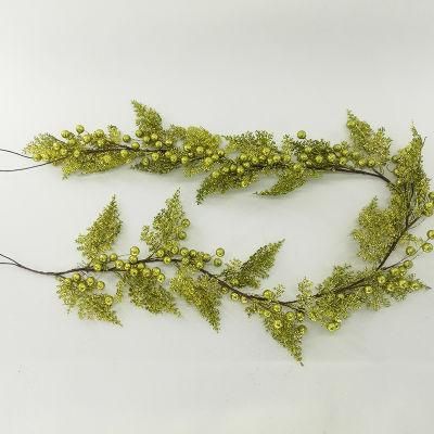 Wedding Home Christmas Decoration Green Leaves Artificial Garland