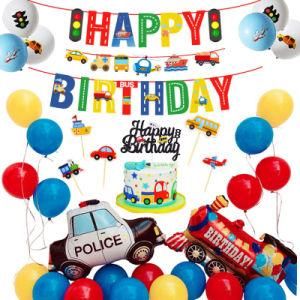 Creative Train Banner Children&rsquor; S Traffic Theme Birthday Party Supplies