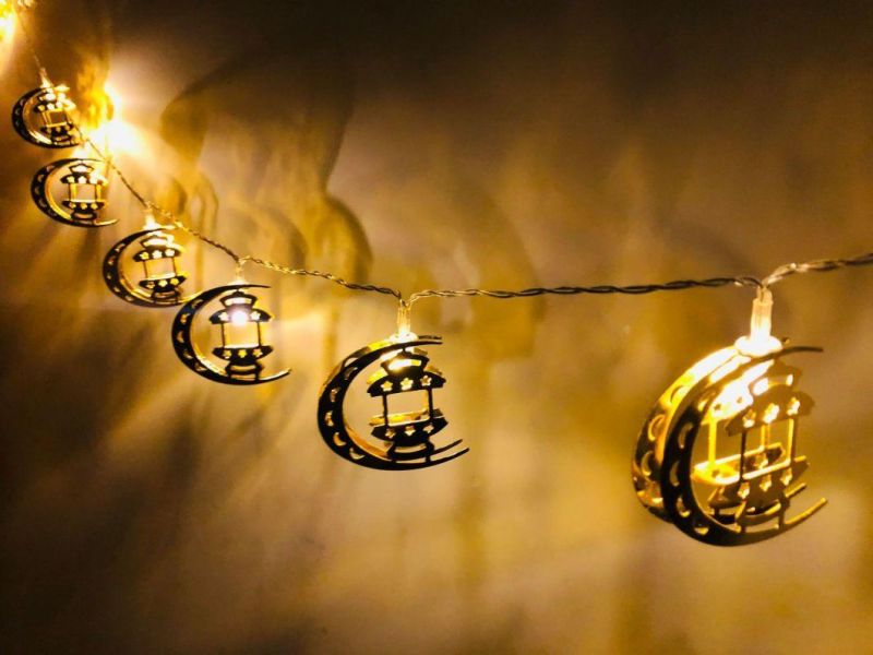 Holiday Decoration LED String Lights Ramadan Hanging Golden Fairy Lights