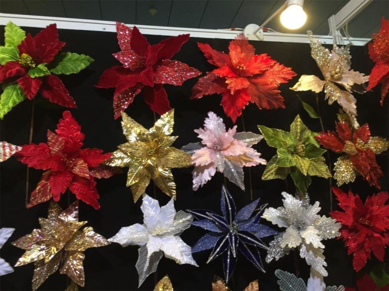 Wholesale Artificial Flowers Picks for Christmas Decoration Ornaments