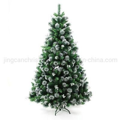 180cm Artificial Pine Needle with Sliver Powder Hanged Christmas Tree