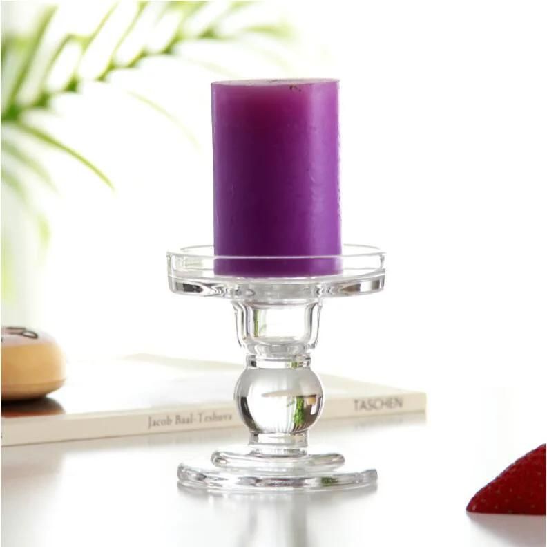 Wholesale Crystal Glass Candle Holder for Wedding Decoration