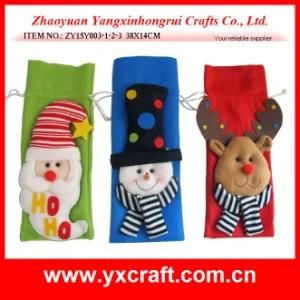Christmas Decoration (ZY15Y003-1-2-3) Christmas Veeno Red Wine Bag