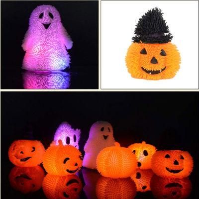 Pumpkin Ball Light up Flashing Spiky Ball Bundle Halloween Toy