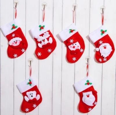 Ornaments Pendant Flannelette Christmas Socks