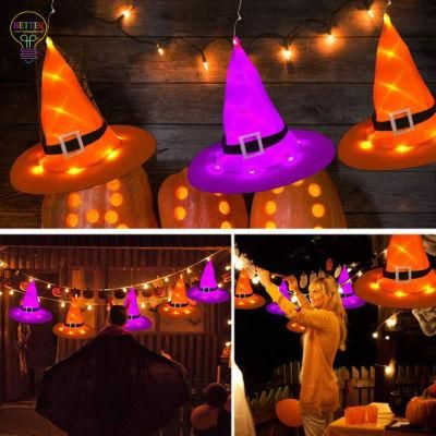 Halloween Decorations Witch Hat String Light for Garden Party