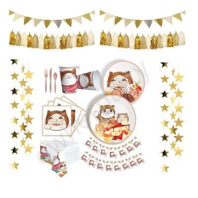 Home Decoration Set Plastic Bachelorette Party Ice Cream Hawaiian Event Birthday Supplies Set