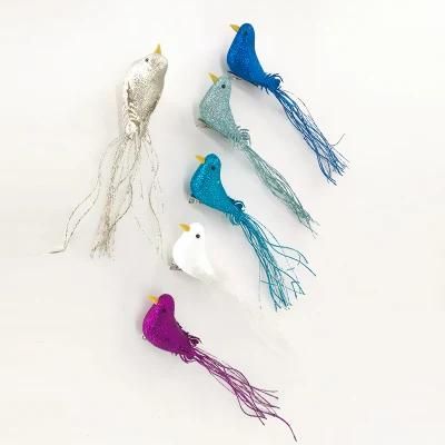 Hanging Foam Birds Ornaments with Decoration