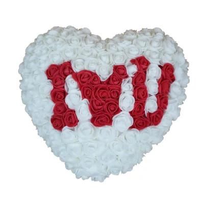Valentine&prime;s Day Gift PE Preserved Rose Heart Foam Heart Rose