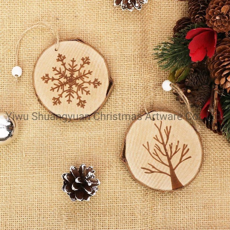 2021 New Design High Sales Christmas Hanging Wooden for Holiday Wedding Party Decoration Supplies Hook Ornament Craft Gifts