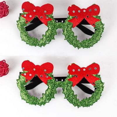 Christmas Decoration Glasses Frame Child Christmas Gift Glitter Glasses