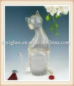 Animal Crystal Cat Glass Craft for Decoration