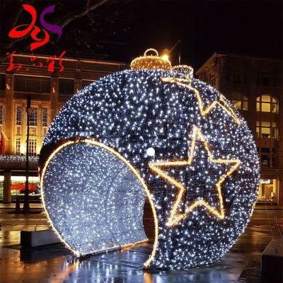 2022 New Design Outdoor IP65 Waterproof Christmas 3D Giant Ball Light for Garden Park