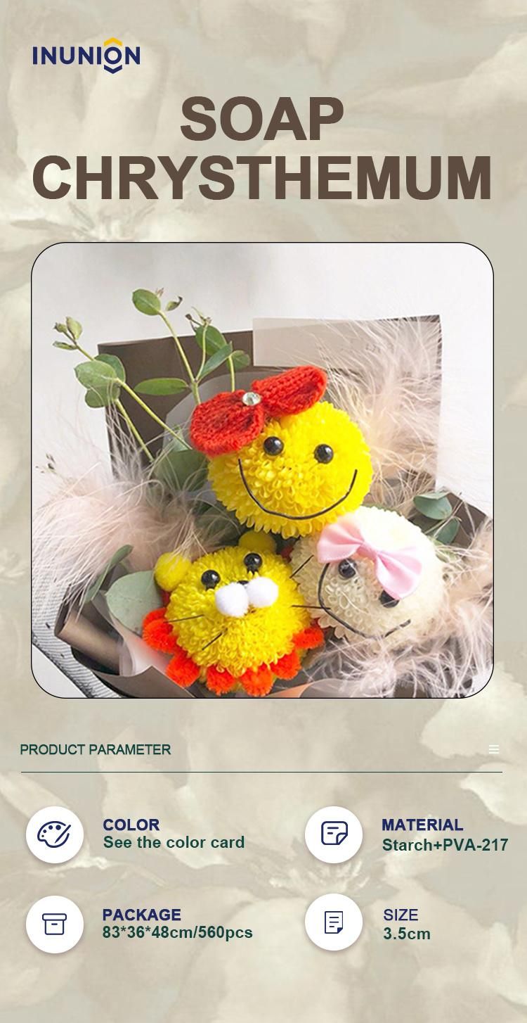 Artificial Soap Flower Ping Pong Chrysanthemum Decorative Flower