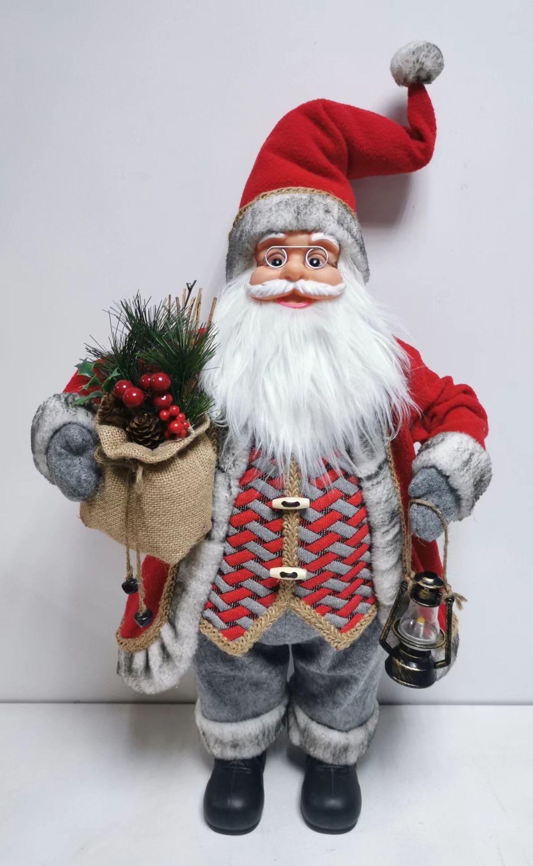Christmas Santa Claus for Holiday Wedding Party Decoration Supplies Hook Ornament Craft Gifts