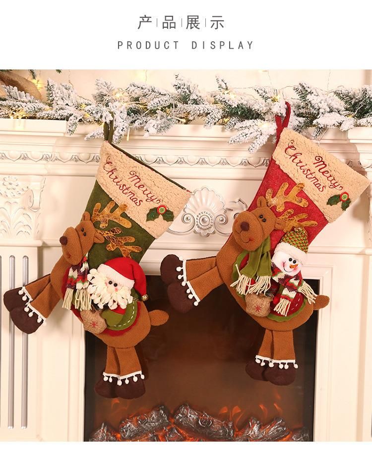 Christmas Stockings Gift Bags Christmas Decorations Decorations Christmas Deer Socks Gift Candy Socks