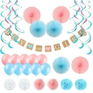 Umiss Paper Baby Shower Gender Reveal Party Decorations for Factory OEM