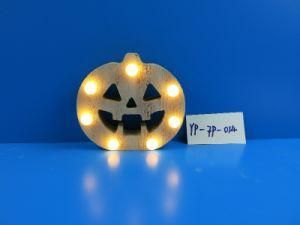 Wood Crafts Halloween Crafts Wood Pumpkin with LED Light