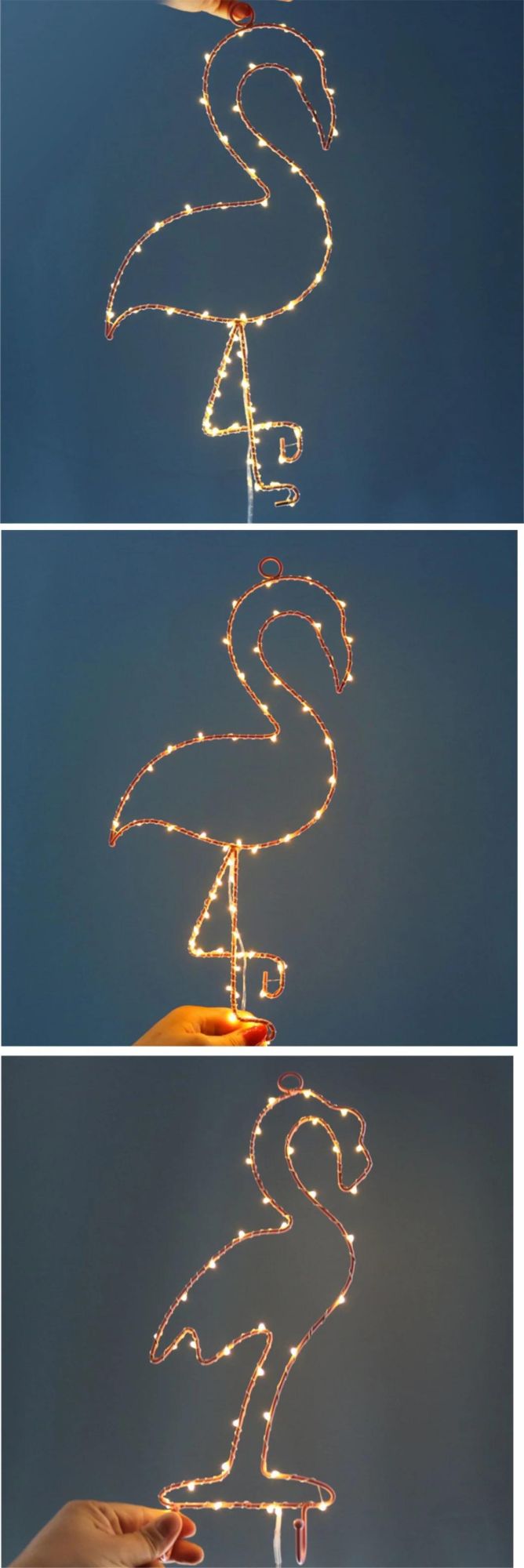 Battery Box Flamingo Model Wall-Mounted Night Light