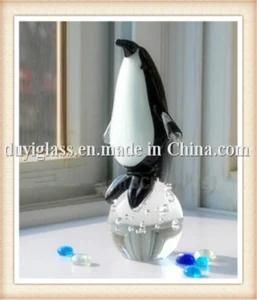 Animal Penguin Glass Craft for Gift