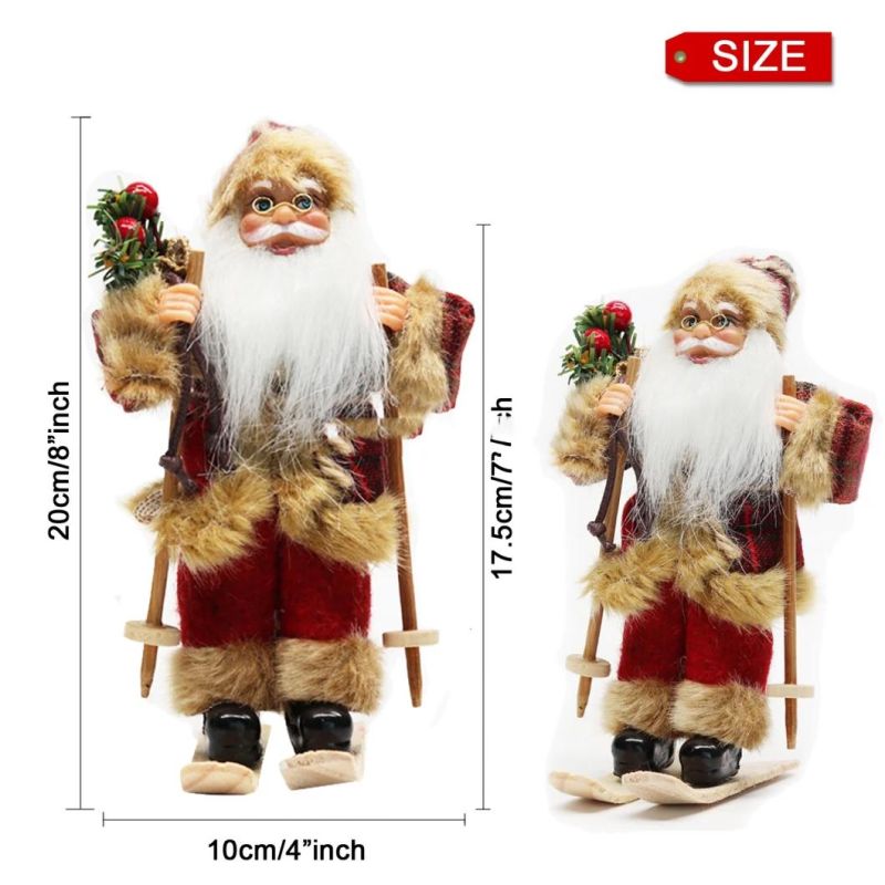 8"Inch Christmas Santa Claus Ornaments Decorations Tree Hanging Figurines