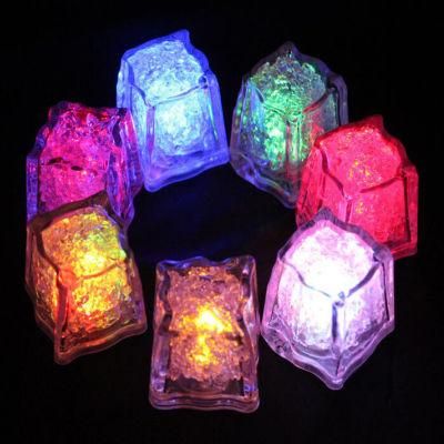 LED Liquid Induction Ice Cubes 28mm Ice Cubes Light Colorful Ice Cube Decoration Light for Bar and Party