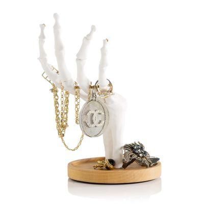 Skeleton Hand Ring Holder &amp; Dresser Organizer Holder Halloween Decorations Unique Gifts White