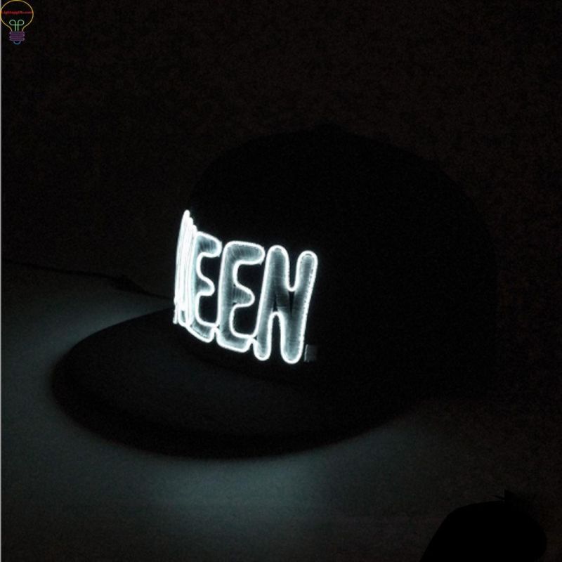 LED Luminous Embroidery Hat Logo Designed LED Cap