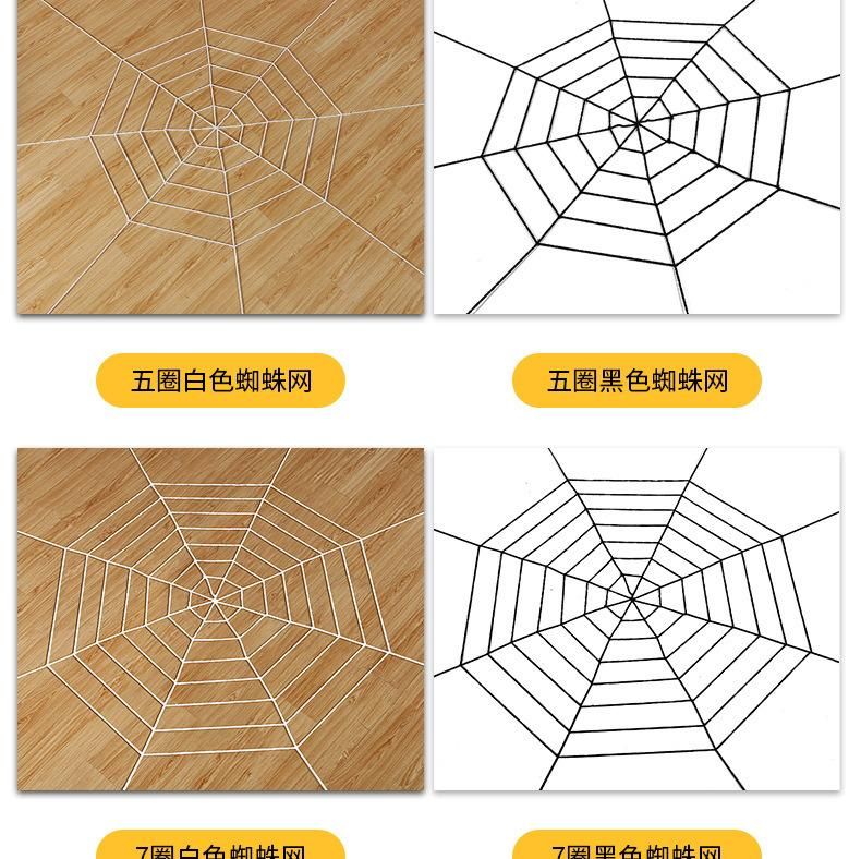 Spider Web Halloween Spider Party Decoration Props Spider Web Secret Room Tricky Simulation Plush Spider Wholesale