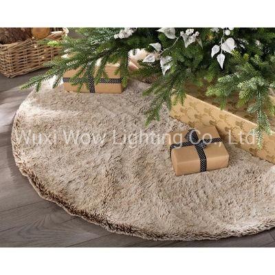 48&quot; Two Colour Tones Brown Fur Tree Skirt