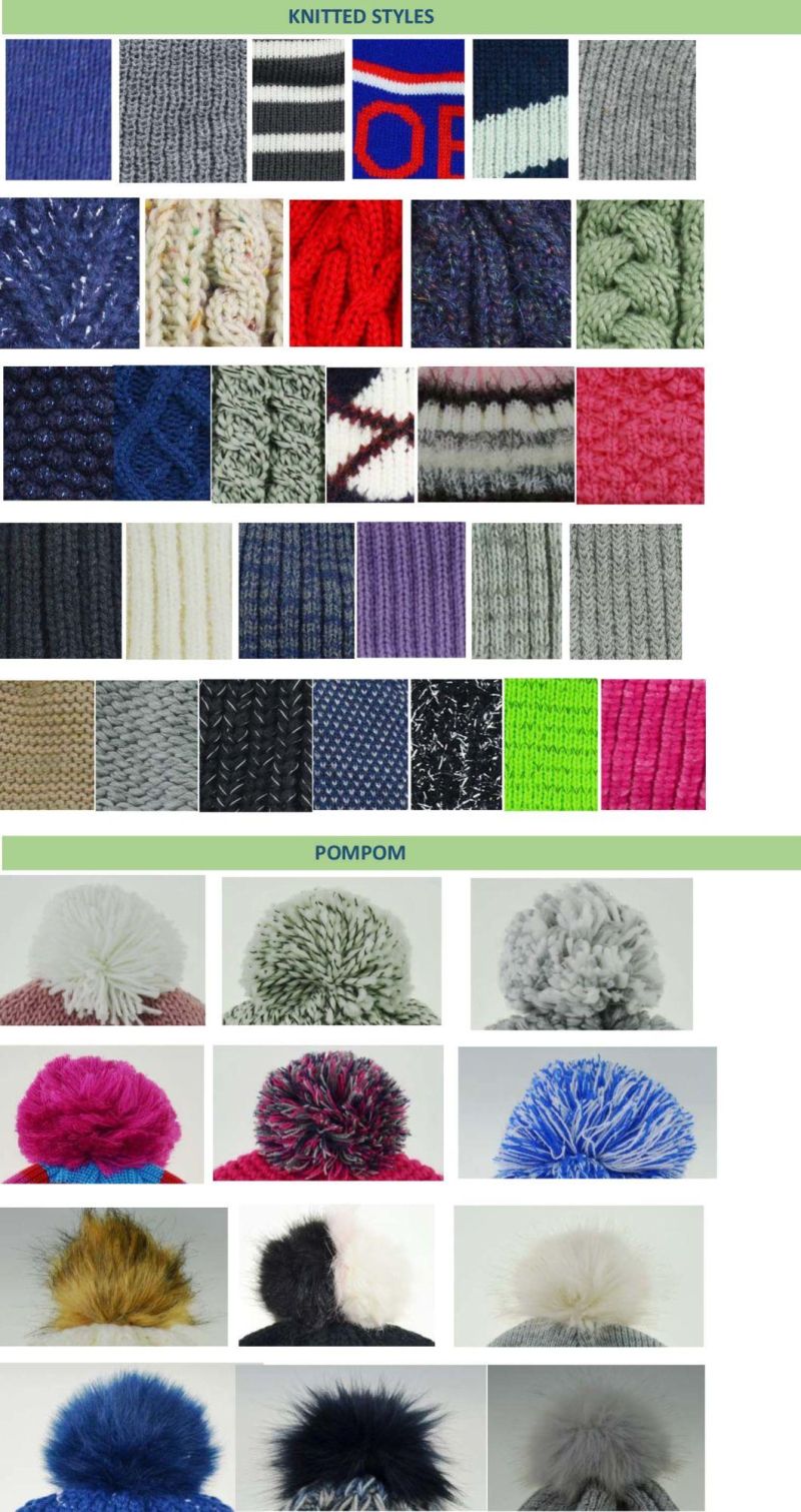 Customized LED Christmas Winter Warmer Knitted Beanie Hats