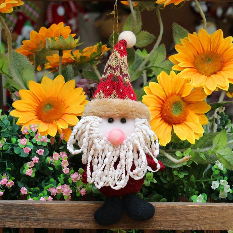 Santa Claus Snowman Elk Style Doll Christmas Tree Hanging Decoration