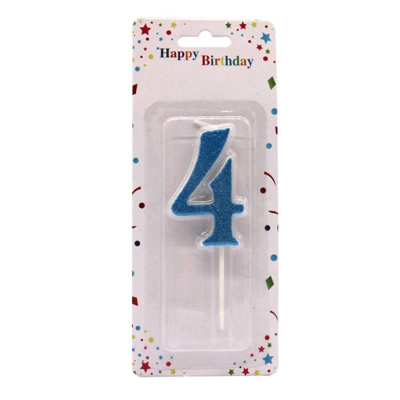 Wholesale Glitter Shining Birthday Cake Number Candle