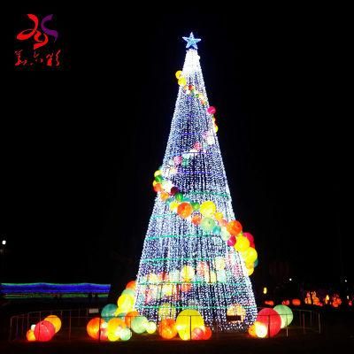 Large Outdoor LED Lighted Christmas Tree Festival Decoration