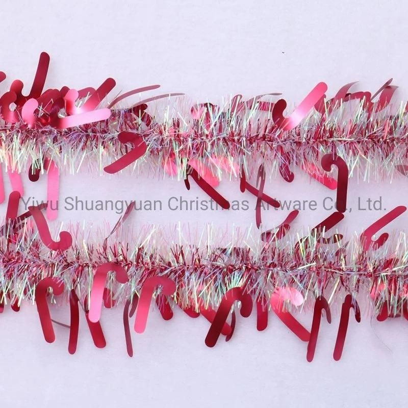 Christmas Tinsel Flowers for Holiday Wedding Party Birthday Home Decoration Supplies Hook Ornament Craft Gifts