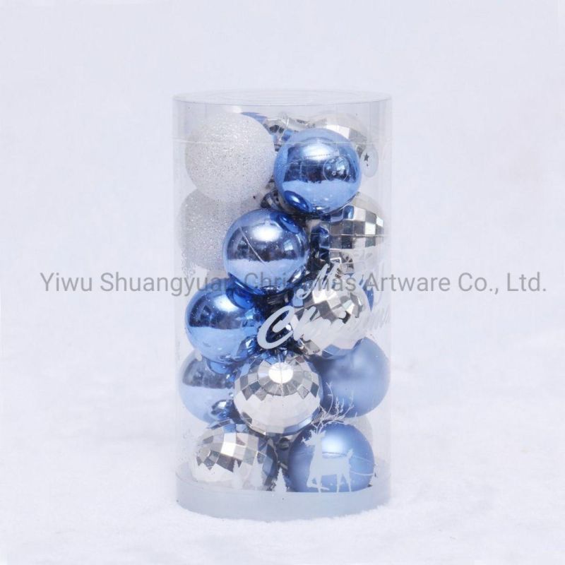 Christmas Decoration Ball Plastic Gift Box Custom 2021 Baubles Christmas Tree Hanging Christmas Ball