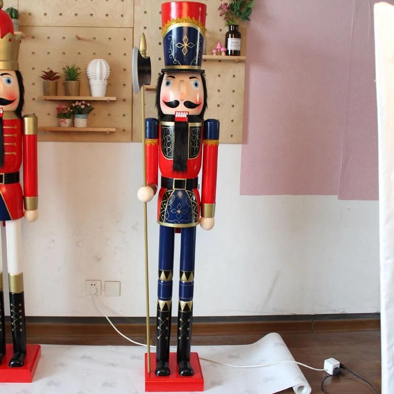 Wholesale Christmas Decoration Ornament 180cm Wooden Life Size Large Nutcrackers