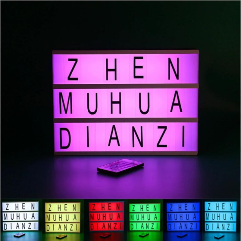 Colorful LED Cinema Light Box