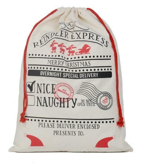 Wholesale Good Promotional Personalised Santa Christmas Sack