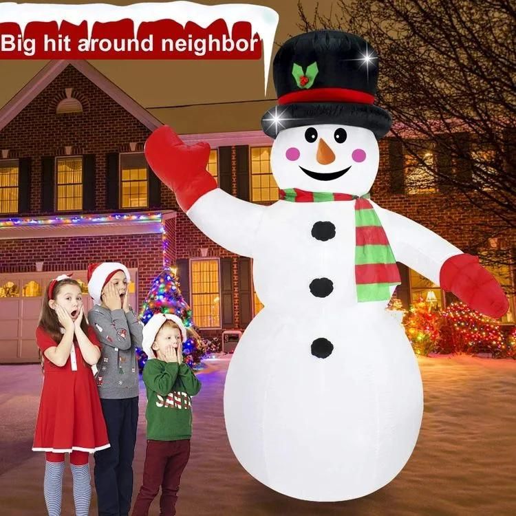 2022 Santa Claus Inflatable Model Christmas Decorative Snowman Inflatable Christmas Snowman