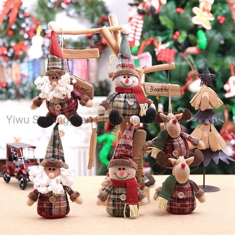 Amazon Hotsale Christmas Snowman Ornament Hanging Snowman Decoration Doll Christmas Tree