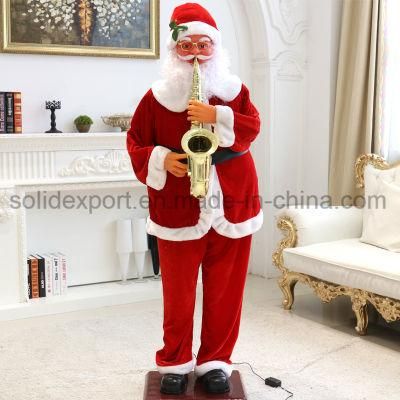 Christmas Gift Decoration Electric Saxophone Music Father Christmas