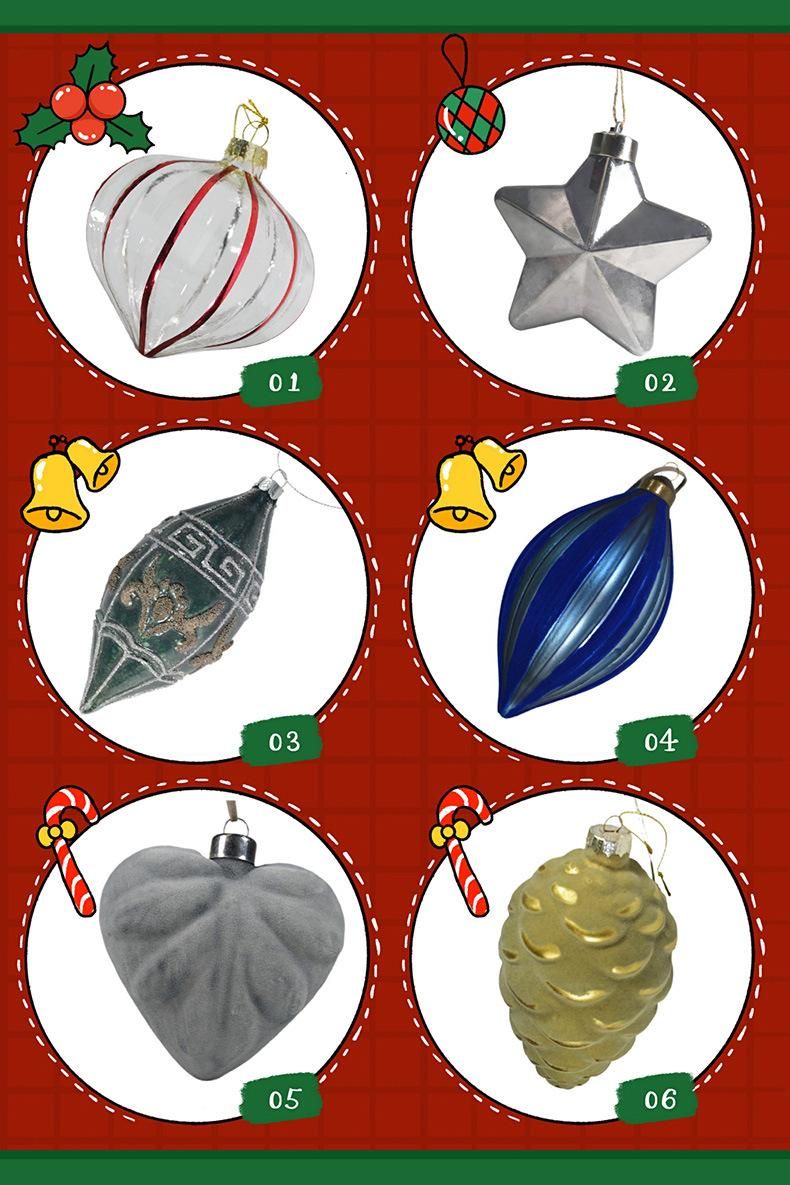 Custom Decor Christmas Gift Glass Ornaments
