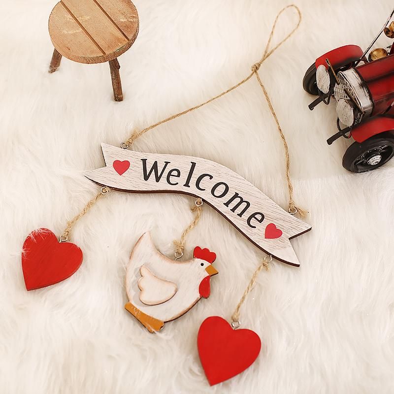 2021 New Design High Sales Easter Wooden Hanging for Holiday Wedding Party Decoration Supplies Hook Ornament Craft Gifts