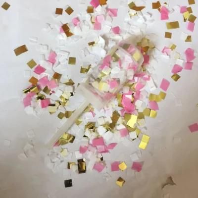 Showsea Wedding Party OEM Confetti Shape Unique Factory Price Foil Various Color Push Pop Confetti