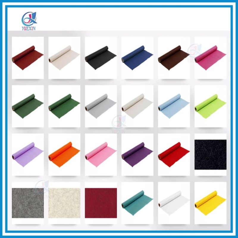 Lowest Price High Quality Polyester Colorful Felt Roll Pieces