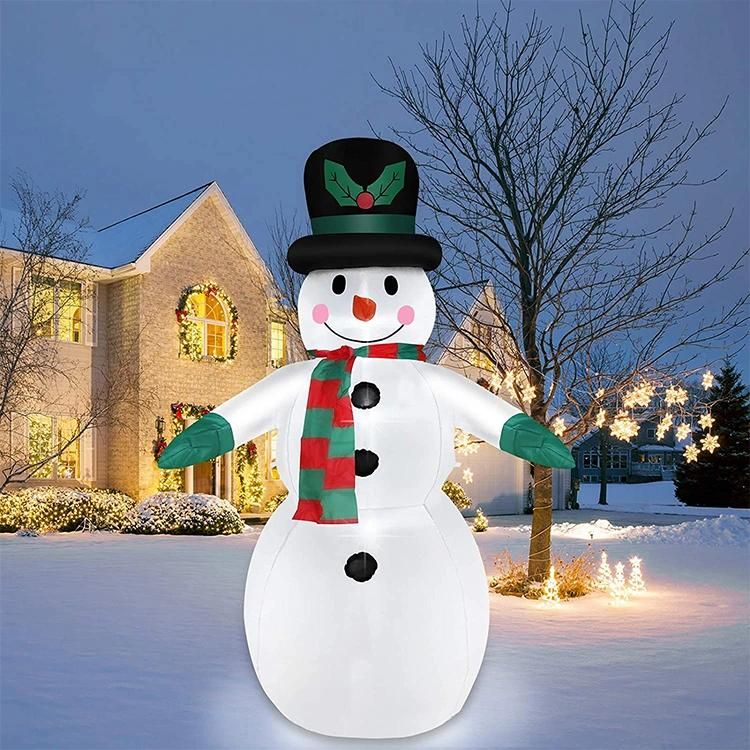 Customized Inflatable Outdoor Decoration LED Lights Snowman Factory Price Christmas