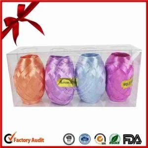 New Design Christmas Decoration Curling Ribbon Egg