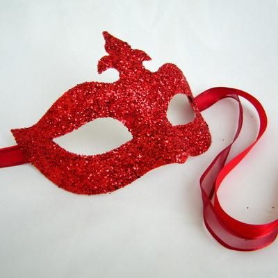 New Red Christmas Masquerade Mask